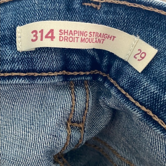 Levi Strauss 314 SHAPING STRAIGHT WOMEN'S JEANS high rise size 29x32 - Picture 11 of 14